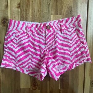 Lilly Pulitzer Women’s The Walsh Shorts Tropical Pink Zebron Size 0